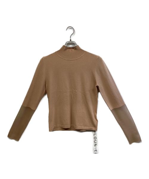 LOUNIE（ルーニー）LOUNIE (ルーニー) 薄手ニット ベージュ サイズ:Free 未使用品の古着・服飾アイテム