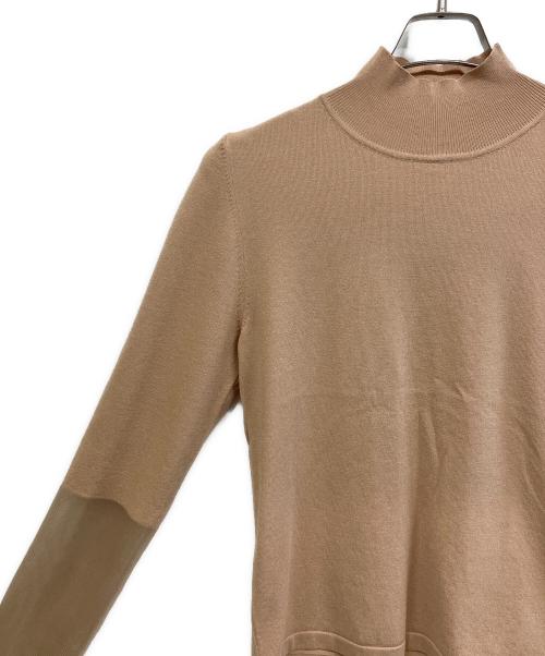 LOUNIE（ルーニー）LOUNIE (ルーニー) 薄手ニット ベージュ サイズ:Free 未使用品の古着・服飾アイテム
