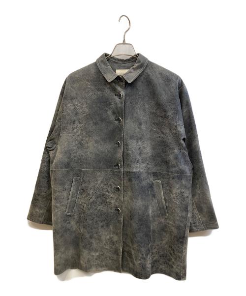 Ameri（アメリ）AMERI (アメリ) フェイクレザージャケット グレー サイズ:Fの古着・服飾アイテム