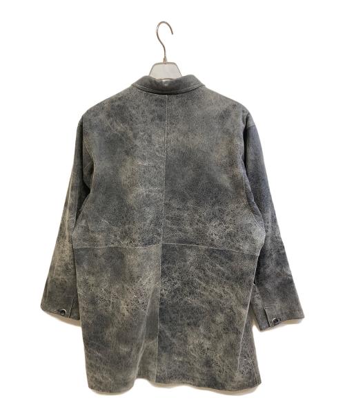 Ameri（アメリ）AMERI (アメリ) フェイクレザージャケット グレー サイズ:Fの古着・服飾アイテム