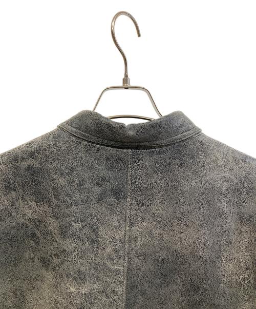 Ameri（アメリ）AMERI (アメリ) フェイクレザージャケット グレー サイズ:Fの古着・服飾アイテム