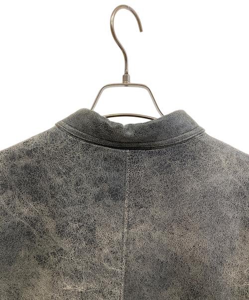 Ameri（アメリ）AMERI (アメリ) フェイクレザージャケット グレー サイズ:Fの古着・服飾アイテム