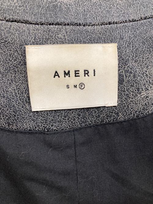 Ameri（アメリ）AMERI (アメリ) フェイクレザージャケット グレー サイズ:Fの古着・服飾アイテム