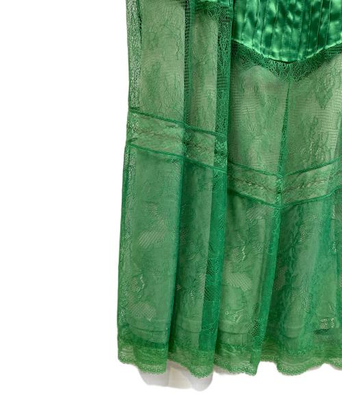 Ameri（アメリ）AMERI (アメリ) スカート グリーン サイズ:Mの古着・服飾アイテム
