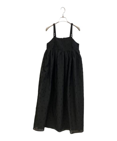 emmi（エミ）emmi (エミ) ノースリーブ・キャミソールワンピース ブラックの古着・服飾アイテム