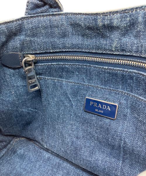 PRADA（プラダ）PRADA (プラダ) 2WAYトートバッグ インディゴの古着・服飾アイテム
