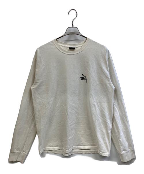 stussy（ステューシー）stussy (ステューシー) ロングスリーブTシャツ ホワイト サイズ:Lの古着・服飾アイテム