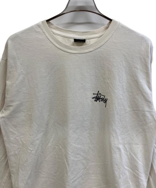 stussy（ステューシー）stussy (ステューシー) ロングスリーブTシャツ ホワイト サイズ:Lの古着・服飾アイテム