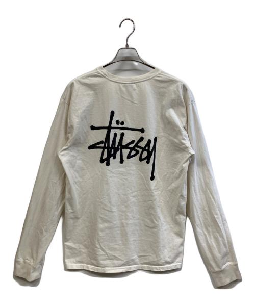 stussy（ステューシー）stussy (ステューシー) ロングスリーブTシャツ ホワイト サイズ:Lの古着・服飾アイテム