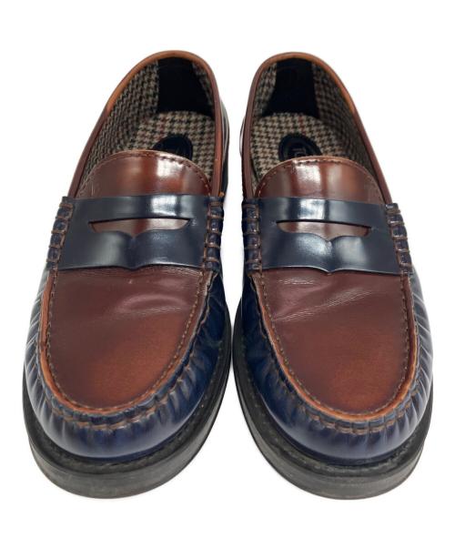 TOD'S（トッズ）TOD'S (トッズ) ペニーローファー ブラウン×ブルー サイズ: 22.5cmの古着・服飾アイテム