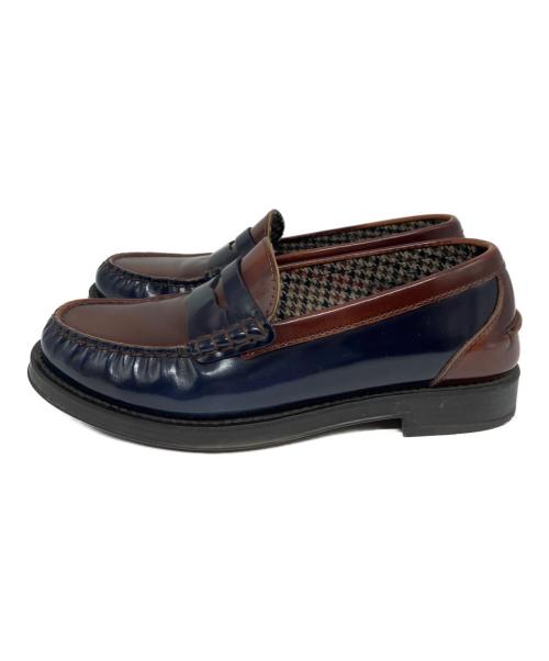 TOD'S（トッズ）TOD'S (トッズ) ペニーローファー ブラウン×ブルー サイズ: 22.5cmの古着・服飾アイテム