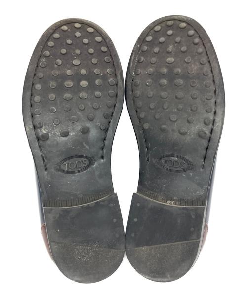 TOD'S（トッズ）TOD'S (トッズ) ペニーローファー ブラウン×ブルー サイズ: 22.5cmの古着・服飾アイテム