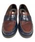 TOD'S (トッズ) ペニーローファー ブラウン×ブルー サイズ: 22.5cm：8000円