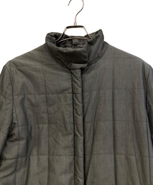 BURBERRY LONDON（バーバリーロンドン）BURBERRY LONDON (バーバリーロンドン) ノーカラーコート グレー サイズ:FREEの古着・服飾アイテム