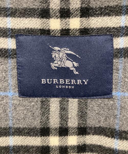 BURBERRY LONDON（バーバリーロンドン）BURBERRY LONDON (バーバリーロンドン) ノーカラーコート グレー サイズ:FREEの古着・服飾アイテム