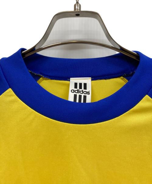adidas（アディダス）adidas (アディダス) 半袖カットソー イエロー×ブルー サイズ:0-X0の古着・服飾アイテム