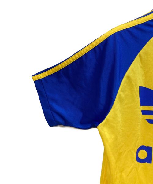 adidas（アディダス）adidas (アディダス) 半袖カットソー イエロー×ブルー サイズ:0-X0の古着・服飾アイテム