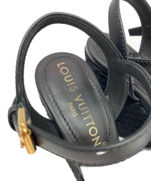 LOUIS VUITTON（ルイ ヴィトン）LOUIS VUITTON (ルイ ヴィトン) サンダル ブラック サイズ: 34 1/2の古着・服飾アイテム