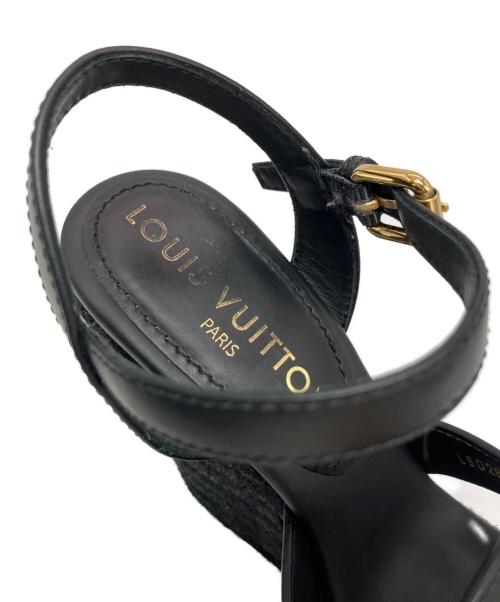 LOUIS VUITTON（ルイ ヴィトン）LOUIS VUITTON (ルイ ヴィトン) サンダル ブラック サイズ: 34 1/2の古着・服飾アイテム