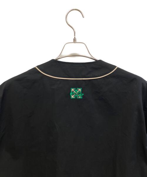 OFFWHITE（オフホワイト）OFFWHITE (オフホワイト) ベースボールシャツ ブラック サイズ:50の古着・服飾アイテム
