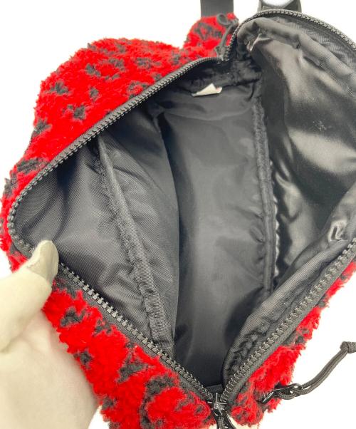 SUPREME（シュプリーム）SUPREME (シュプリーム) Supreme Leopard Fleece Waist Bag レッドの古着・服飾アイテム