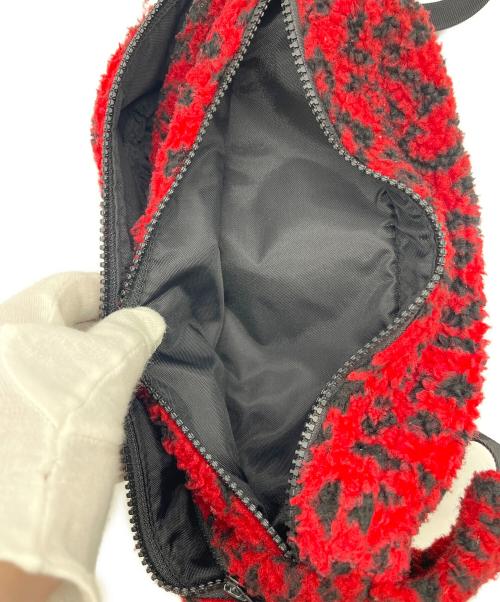 SUPREME（シュプリーム）SUPREME (シュプリーム) Supreme Leopard Fleece Waist Bag レッドの古着・服飾アイテム