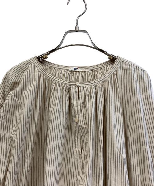 45R（フォーティファイブ・アール）45R (フォーティファイブ・アール) 長袖ワンピース ベージュの古着・服飾アイテム