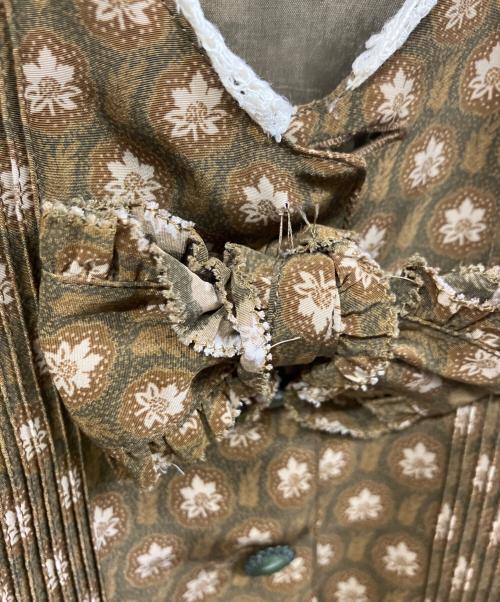 KANEKO ISAO（カネコ イサオ）KANEKO ISAO (カネコ イサオ) 半袖ワンピース ブラウン サイズ:表記なしの古着・服飾アイテム
