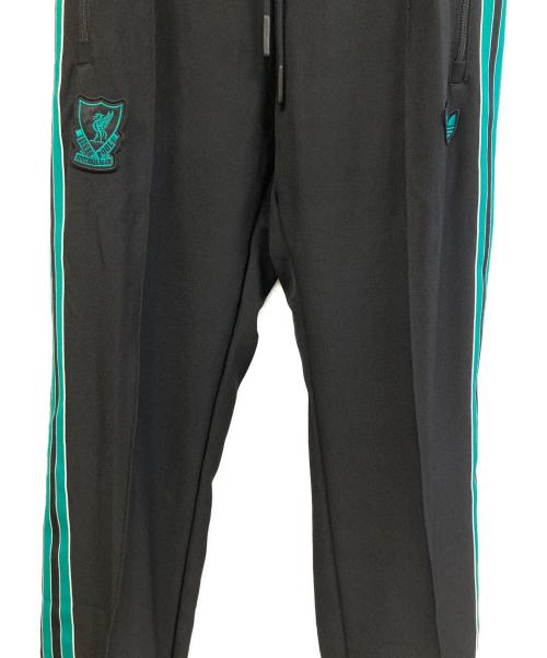 adidas（アディダス）adidas (アディダス) トラックパンツ ブラック×グリーン サイズ:M 未使用品の古着・服飾アイテム