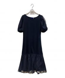 BLUE LABEL CRESTBRIDGE（ブルーレーベルクレストブリッジ）の古着「半袖ワンピース」｜ネイビー