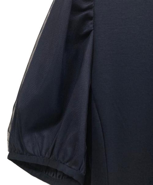 BLUE LABEL CRESTBRIDGE（ブルーレーベルクレストブリッジ）BLUE LABEL CRESTBRIDGE (ブルーレーベルクレストブリッジ) 半袖ワンピース ネイビー サイズ:38 未使用品の古着・服飾アイテム