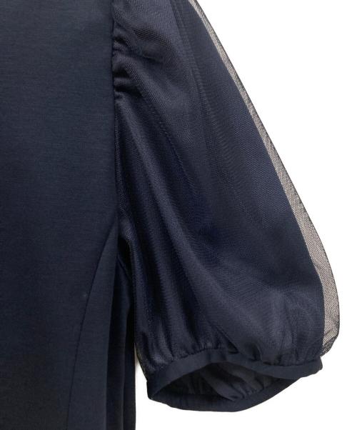 BLUE LABEL CRESTBRIDGE（ブルーレーベルクレストブリッジ）BLUE LABEL CRESTBRIDGE (ブルーレーベルクレストブリッジ) 半袖ワンピース ネイビー サイズ:38 未使用品の古着・服飾アイテム