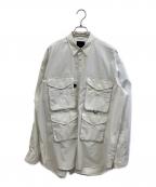DAIWA PIER39ダイワ ピア39）の古着「MULCH POCKET FIELD SHIRTS」｜ホワイト