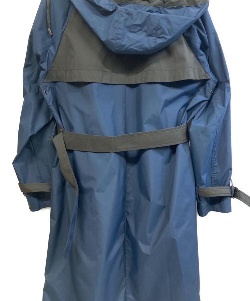 Aquascutum（アクアスキュータム）Aquascutum (アクアスキュータム) 撥水トレンチコート ネイビー サイズ:M -Lの古着・服飾アイテム
