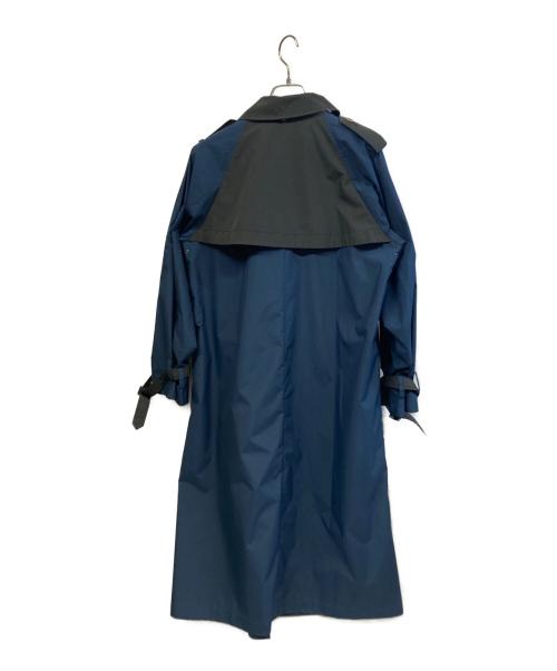Aquascutum（アクアスキュータム）Aquascutum (アクアスキュータム) 撥水トレンチコート ネイビー サイズ:M -Lの古着・服飾アイテム