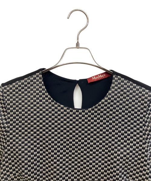 Max Mara Studio（マックスマーラ ストゥディオ）Max Mara Studio (マックスマーラ ストゥディオ) 半袖ワンピース ブラック サイズ:Mの古着・服飾アイテム