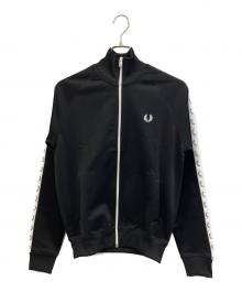 FRED PERRY（フレッドペリー）の古着「テープトラックジャケット」｜ブラック