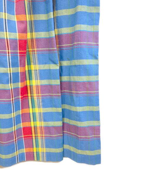 tricot COMME des GARCONS（トリココムデギャルソン）tricot COMME des GARCONS (トリココムデギャルソン) チェックスカート ブルー サイズ:Mの古着・服飾アイテム