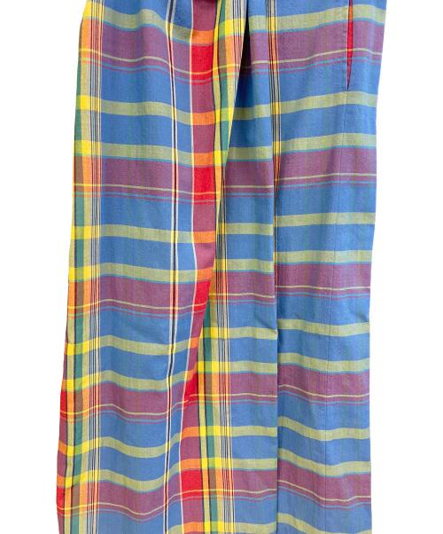 tricot COMME des GARCONS（トリココムデギャルソン）tricot COMME des GARCONS (トリココムデギャルソン) チェックスカート ブルー サイズ:Mの古着・服飾アイテム