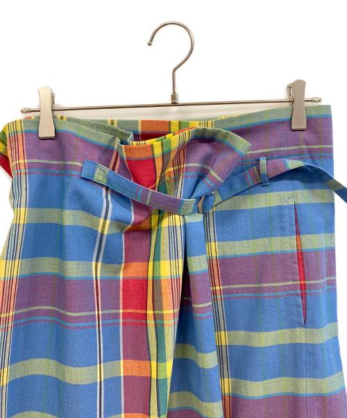 tricot COMME des GARCONS（トリココムデギャルソン）tricot COMME des GARCONS (トリココムデギャルソン) チェックスカート ブルー サイズ:Mの古着・服飾アイテム
