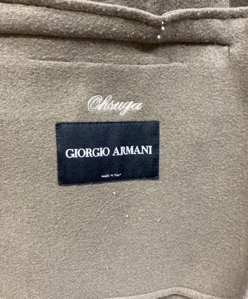 GIORGIO ARMANI（ジョルジョアルマーニ）GIORGIO ARMANI (ジョルジョアルマーニ) テーラードジャケット ネーム刺繍有 チャコールグレー サイズ:48の古着・服飾アイテム