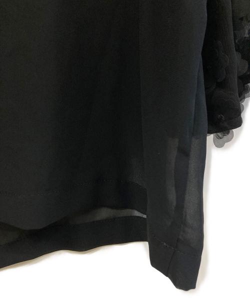 You Mo Laugh（ユーモラフ）You Mo Laugh (ユーモラフ) 半袖ブラウス ブラック サイズ:free 未使用品の古着・服飾アイテム