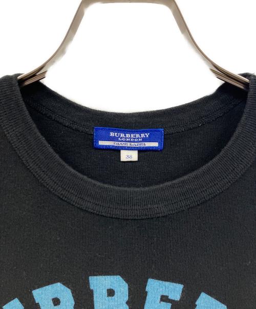 BURBERRY BLUE LABEL（バーバリー ブルー レーベル）BURBERRY BLUE LABEL (バーバリー ブルー レーベル) 半袖カットソー ブラック サイズ:38の古着・服飾アイテム