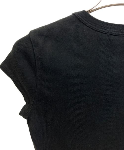 BURBERRY BLUE LABEL（バーバリー ブルー レーベル）BURBERRY BLUE LABEL (バーバリー ブルー レーベル) 半袖カットソー ブラック サイズ:38の古着・服飾アイテム