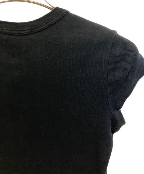 BURBERRY BLUE LABEL（バーバリー ブルー レーベル）BURBERRY BLUE LABEL (バーバリー ブルー レーベル) 半袖カットソー ブラック サイズ:38の古着・服飾アイテム