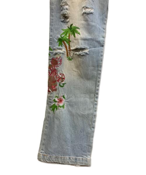DOLCE & GABBANA（ドルチェ＆ガッバーナ）DOLCE & GABBANA (ドルチェ＆ガッバーナ) ダメージ加工デニムパンツ インディゴ サイズ:48の古着・服飾アイテム