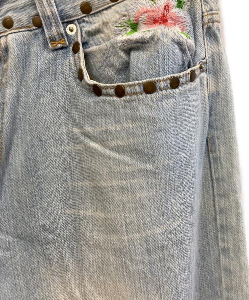DOLCE & GABBANA（ドルチェ＆ガッバーナ）DOLCE & GABBANA (ドルチェ＆ガッバーナ) ダメージ加工デニムパンツ インディゴ サイズ:48の古着・服飾アイテム