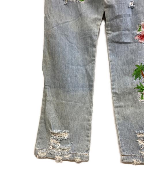 DOLCE & GABBANA（ドルチェ＆ガッバーナ）DOLCE & GABBANA (ドルチェ＆ガッバーナ) ダメージ加工デニムパンツ インディゴ サイズ:48の古着・服飾アイテム