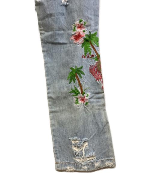 DOLCE & GABBANA（ドルチェ＆ガッバーナ）DOLCE & GABBANA (ドルチェ＆ガッバーナ) ダメージ加工デニムパンツ インディゴ サイズ:48の古着・服飾アイテム