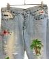 DOLCE & GABBANA (ドルチェ＆ガッバーナ) ダメージ加工デニムパンツ インディゴ サイズ:48：20000円